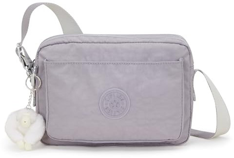 Kipling ABANU M Sac à bandoulière de taille moyenne, Tender Grey (Gris)
