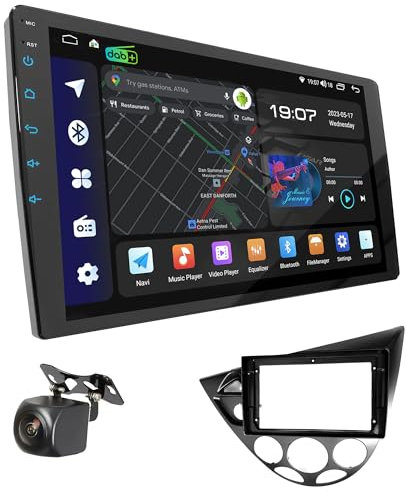 UGAR Compatible para Ford Focus MK1 1998-20059 Pulgadas Android 14 DSP 8GB+128GB Radio de Coche HD Pantalla táctil Completa Navegación GPS