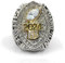 Personalisierte 2024 Fantasy Football League Championship Trophäe Ringe Preis (Silber, 9)
