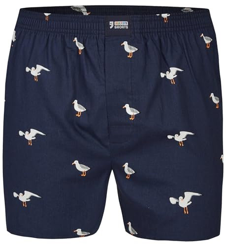 Happy Shorts X Herren Boxershorts, Boxer und Shorts mit Suspense, Farbe:Design 04, Grösse:L