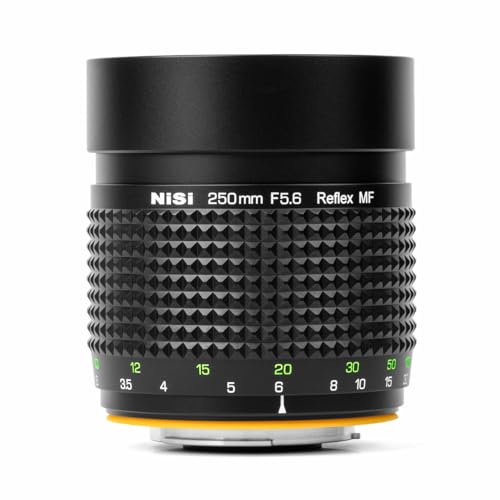 NiSi 250mm F5.6 Reflex Mirror Lens Vollformat Objektiv Spiegel-Teleobjektiv Kompatibel für Nikon F-Mount