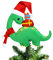 Christmas Dinosaur Tree Topper Kids Brachiosaurus Christmas Tree Ornament Christmas Party Home Decorations Supplies
