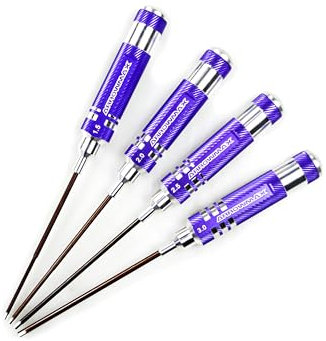 ARROWMAX Set di cacciaviti esagonali per utensili RC - Set di cacciaviti esagonali per auto RC, barche, quidcopter, elicotteri e altro-4 pezzi (1,5 mm, 2 mm, 2,5 mm, 3 mm)