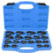 Ejoyous Crowfoot Wrench Set, 19 Pieces Heavy Duty Metric 8‑32mm/0.3‑1.3in Flare Nut Wrenches Spanners with Open End Drive Ratchet Extension Crow Foot Tools