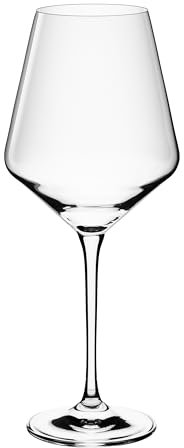 Gerlach 1760 Weingläser Rotweingläser Gläser Set 6 Stück 550 ml Rotweinkelche Kristallglas Wein Glas Spülmaschinenfest Modern