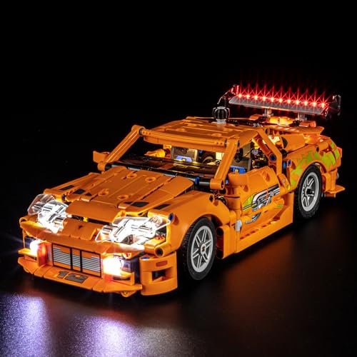 BRIKSMAX Kit d'éclairage LED pour Lego Technic Fast and Furious Toyota Supra MK4 - Compatible avec Lego 42204 Building Blocks Model- Non inclus le jeu Lego