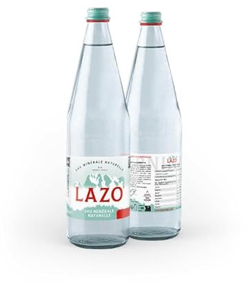 Eau minérale naturelle en verre 75cl - LAZO