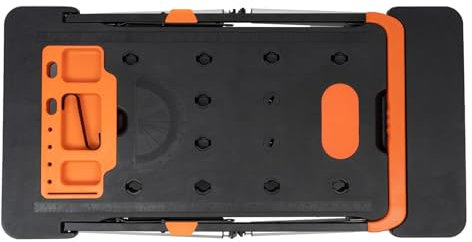 Tavolo da lavoro pieghevole multifunzionale con ruote, banco da lavoro portatile 7 in 1 per garage, cavalletto, ponteggio, auto rampicanti, carrelli, camion a mano