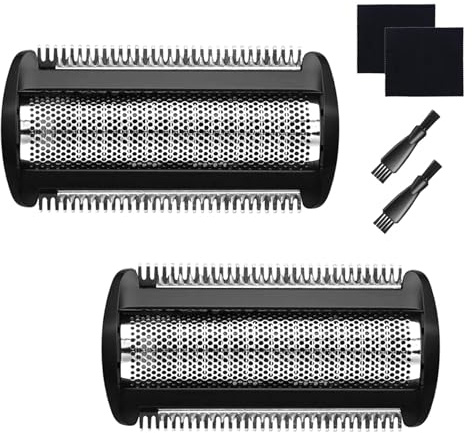 2 Pack Ersatzkopf Scherfolienkopf BG2000 Kompatibel mit Philips Bodygroom | Ersatzklingen Rasierer Rasierfolienklingen Perfekter Ersatz Ersatzscherfolie mit Philips Serie 5000 7000 3000 für Originale