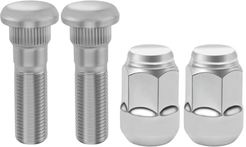 M12x1.50 Chrome Wheel Lug Stud Nut Set, Hub Bolt