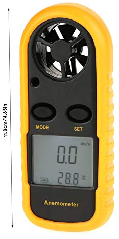 Walfront Anemometer-Windmesser, Tragbares Digitales Anemometer Zum Windsurfen, Segeln, Angeln, Genaue Messung der Windgeschwindigkeit für Outdoor-Enthusiasten
