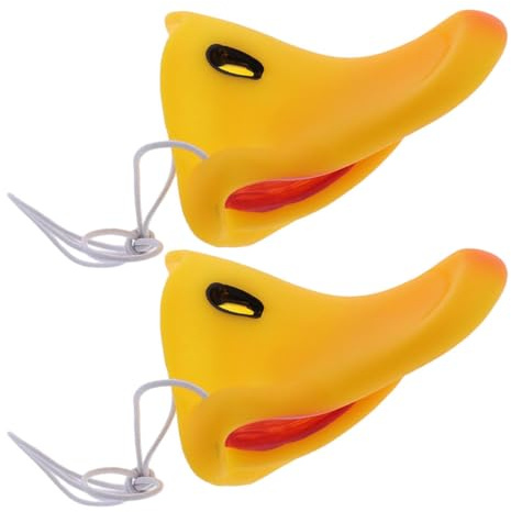 Abaodam Entenschnabelmaske Latex 2 Stück Kinder Erwachsene Halloween Party Kostüm Requisite mit Elastischem Band Lustige Enten Nasenmaske für Karneval und Verkleidung