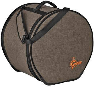 Gretsch TomTom/Floortom Gig-Bag/Tasche Pro Tour 14x14 GR-1414-FTB - Reißfest und wasserabweisend - 20 mm Schaumstoff - Einstellbarer Tragriemen/Schulterpolster