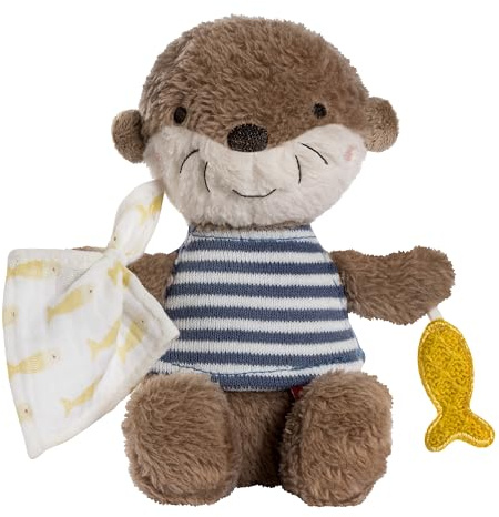 Fehn Bean Bag Otter Theo – Stofftier & Einschlafhilfe für Babys | Spielgefährte, Beschützer und Kuschelfreund zum Greifen, Fühlen und Knuddeln – Kuscheltier für Kleinkinder ab 0 Monaten