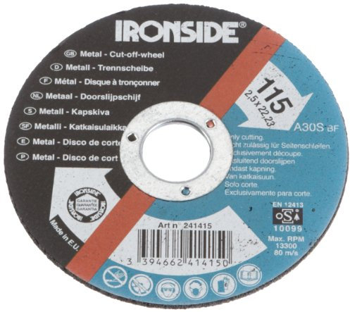 Ironside 241415 Trennscheibe 115x2,5mm Metall Bohrung 22mm