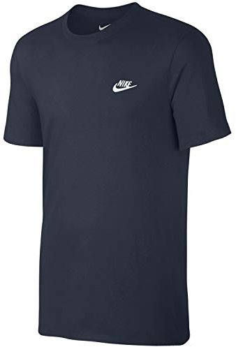 Nike Nsw Club Embrd Ftra M T-Shirt Dark Obsidian/Dark Obsidian/White, X-Large