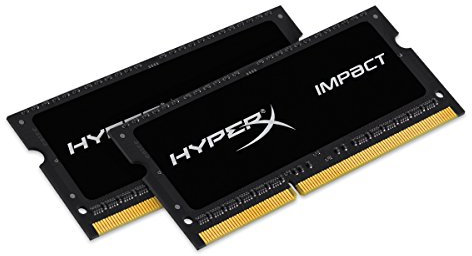 HyperX Impact HX316LS9IBK2/8 Memorie 1600 MHz DDR3L CL9 SODIMM 1.35V, 8 GB Kit da 2x 4 GB