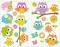 Samunshi® 16x Wandsticker Eule Wandtattoo Kinderzimmer Mädchen Jungen Kinder Wandtattoo Babyzimmer Deko Junge Wall Stickers 2x 41x66cm