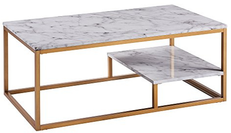 Versanora Marmo Modern Holz Marmoreffekt Couchtisch Wohnzimmer VNF-00036 | Wohnzimmer