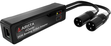 Arista E-Vocal DUO ARS-0002-A00 2-Kanal Ausgang Dante Konverter, Analog-Ausgangsadapter 2-Kanal