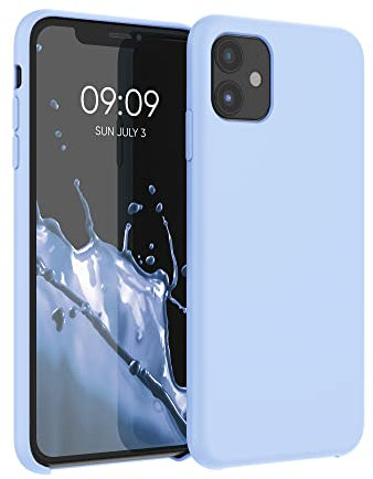 kwmobile Case Compatible with Apple iPhone 11 Case - TPU Silicone Phone Cover with Soft Finish - Light Blue Matte