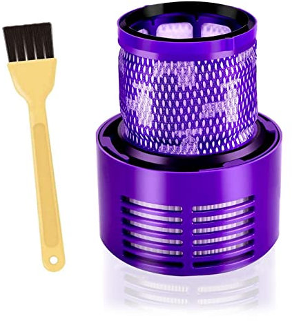 LAPONO Filtro Ricambi for Dyson V10 SV12,Aspirapolvere Cyclone HEPA Filtri Ricambio Lavabile con Spazzola Pulizia per Absolute Animal Total Clean Motorhead Sostituire # DY-969082-01