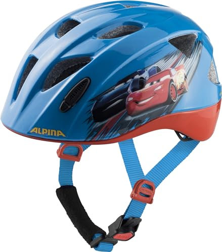 Alpina Kinder, Fahrradhelm, Cars, 45-49 cm