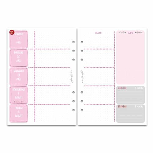 SinnWunder® 2024/25 Premium-Kalendereinlagen - Akademischer Wochenkalender - Schulplaner - Schüler-Kalender - ScholarSinn