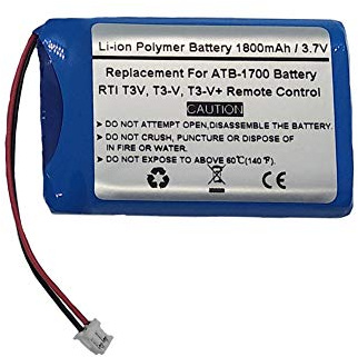 Akku kompatibel mit RTI T3V, T3-V, T3-V + Plus (1800mAh) 30-210218-17, ATB-1700 Ersatzakku Batterie