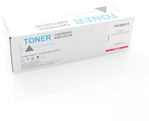 ABC Kompatibler Toner für HP 207X W2213X Magenta für HP Color Laserjet Pro M255 M255dw MFP M282 M282nw M283 M283cdw M283fdw