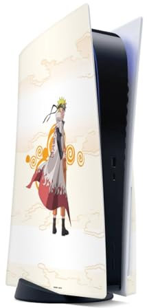 DeinDesign Skin kompatibel mit Sony Playstation 5 Disc Edition Folie Sticker Naruto Shippuden Hokage Offizielles Lizenzprodukt