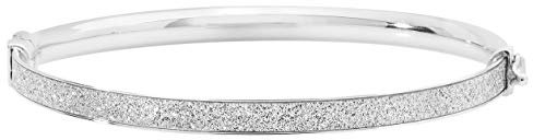 EDS Jewels Atemberaubender 925 Sterling Silber Damen - Klappbar Armreif - 5mm, 6 Gramm WJS21954