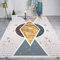 Rururug Teppich Wohnzimmerteppich Kurzflor Teppich Geometrischer Terrazzo golden rutschfest Waschbar Einfach zu Säubern 200×300CM (6ft6 x9ft10)