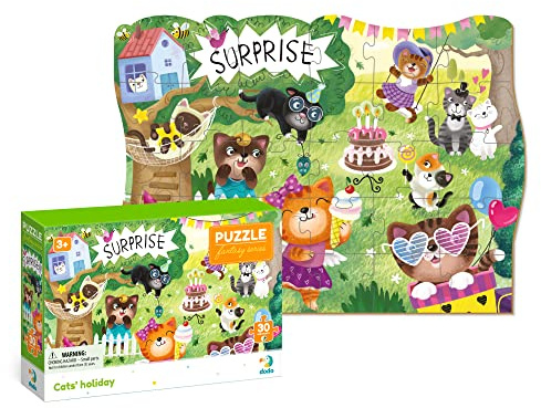 Katzen-Fantasie-Puzzle für Kinder ab 3 Jahren, 30 Dodo perfektes pädagogisches Geschenk für Mädchen