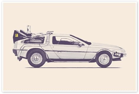 Posterlounge Delorean Poster