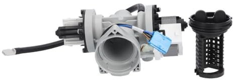 easyPART Kompatibel/Ersatz für LG Electronics 5859EN1006N Ablaufpumpe LeiLi Doppelpumpe mit Pumpenkopf Sieb für Waschmaschine Waschtrockner