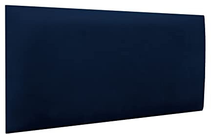 RAVIO Gepolstert Wandpaneel Rechteckige Kopfteil Wandpolster Polsterplatte Wandverkleidung Wandpolsterung 3D Wandkissen Wanddeko Polsterpaneel Größe 60x30cm (Dunkelblau - Manila 26)