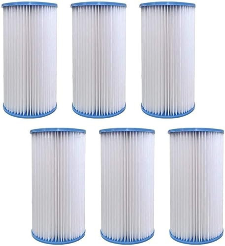 Wingsflying Lot de 6 cartouches filtrantes de rechange compatibles avec piscines INTEX 29000e/59900e