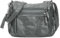 VOLGANIK ROCK Umhängetasche für Damen mit Quaste, weiches PU-Leder, Geldbörsen und Handtaschen-Taschenbücher, grau