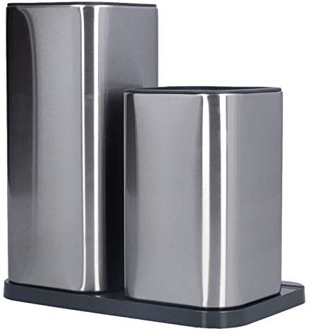 Soporte universal para bloque de cuchillos, soporte para cuchillos de acero inoxidable, soporte para utensilios de cocina grande, almacenamiento de utensilios de cocina, accesorios herramientas