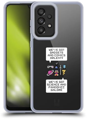 Head Case Designs Gadgets Y Fandom Nerdy Pixel Art Caso Funda de Gel Suave Compatible con Galaxy A33 5G (2022)