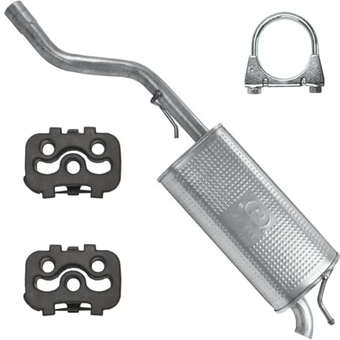 Polmo Schalldämpferset Auspuff Endtopf für Opel Corsa 4 IV D 2006-2014 1.4 Schrägheck