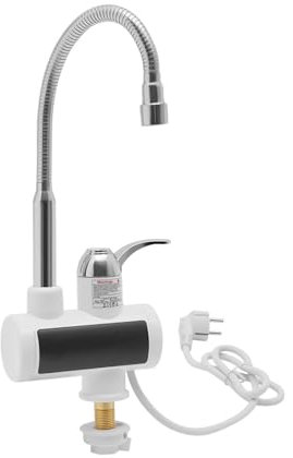 Сhauffe-Eau Instantané kai de cuisine numérique de Robinet électrique 3000w LED robinet de chauffage instantané 360°avec affichage pour cuisine camping-car cuisine garage hall