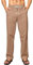 Elegancity Leinenhose Herren Sommerhose Yogahose Leichte Baggy Jogginghose Lang Stoffhose Herrenhosen Urlaub Freizeithose mit Kordelzug und Taschen Khaki XL
