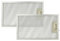vhbw 2x Filter Metallfettfilter kompatibel mit AEG DK9160-M, DK9160-AL, DK9190-AL, DK9160-W Dunstabzugshaube - 32,5 x 19,6 x 0,85 cm, Metall