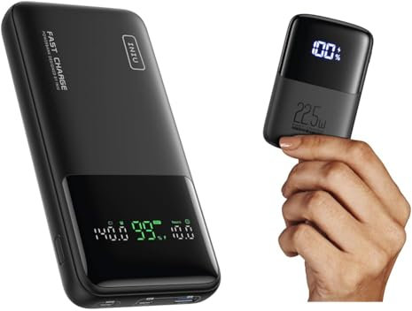 INIU Power Bank, 27000mAh 140W Power Bank Klein Aber Stark USB C Input & Output & Power Bank, 22.5W Fast Charging 10000mAh PowerBank