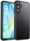 FLLAO Opaca Funda Compatible con Samsung Galaxy A16 5G con 2 Cristal Templado, [La Cámara Protección] Anticaída Antigolpes Anti-Arañazos Hard PC Glaseado Translúcido Funda Negro