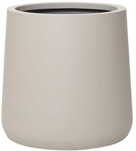 VIVANNO Blumenkübel Pflanzkübel fiberlgas VEKRA 38x40 cm Creme