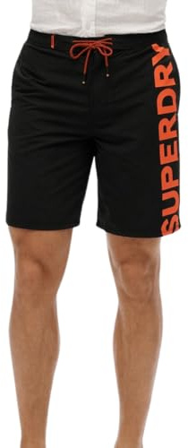 Superdry Herren Klassische 48-cm-Boardshorts mit Logo
