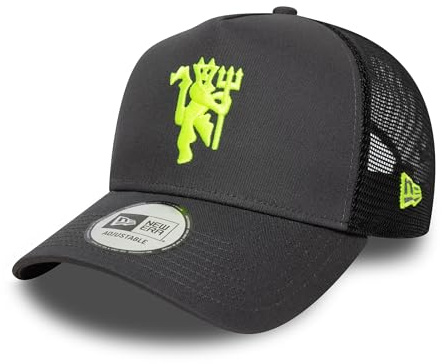 New Era Baseballkappe für Erwachsene, Motiv: Manchester United Football Club, Trucker, Dunkelgrau